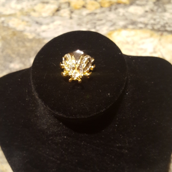 Vintage Crystal Lady Bug Brooch - Picture 2 of 6